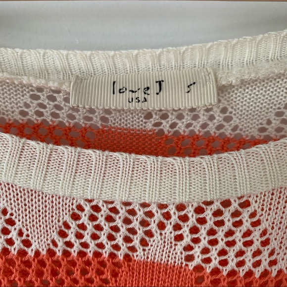 Love J Dolman Striped Crop Top Zig Zag Small - Picture 2 of 5